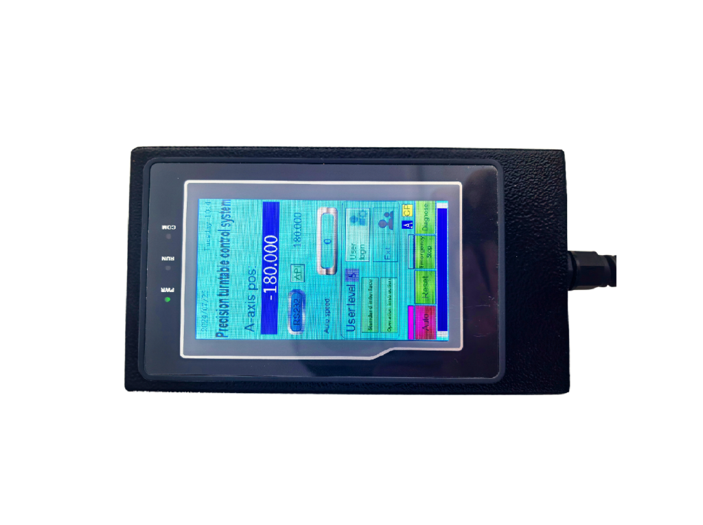 Single axis controller touch screen